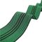 Szerokość 50 mm PP Sofa Elastyczna taśma Zielony kolor z 3 czarnymi liniami dostawca